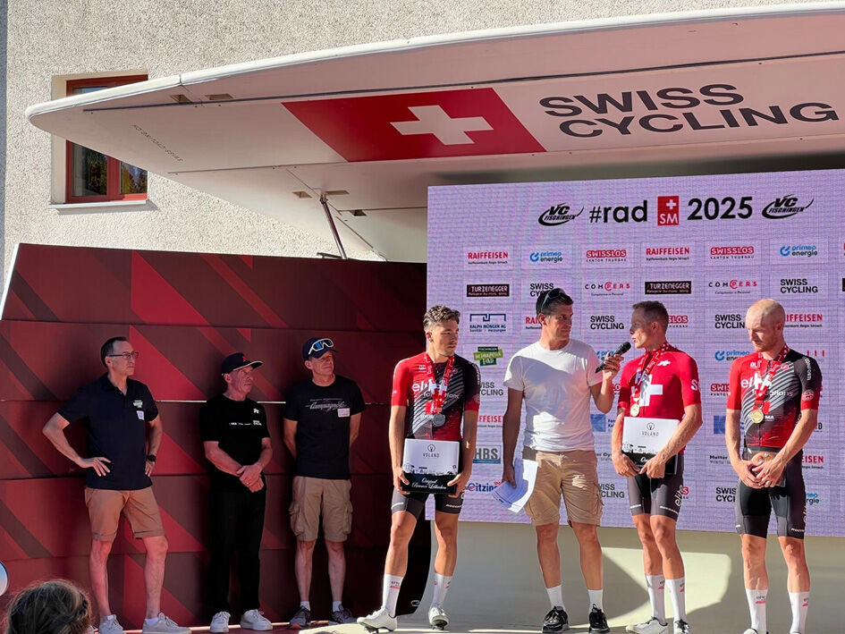 Rad Schweizer Meisterschaft Siegerehrung